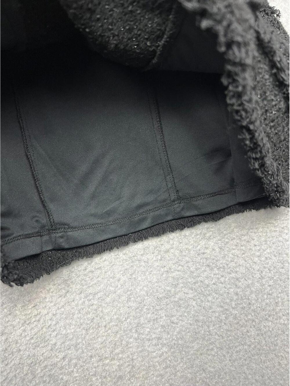 Zara Tweed Double Breasted Blazer Tuxedo Mini Dress S Preppy Academia Old Money - Picture 10 of 14